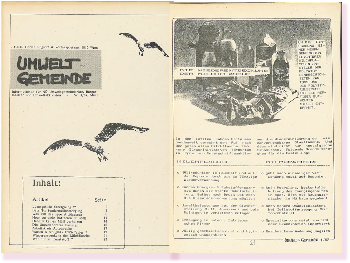 erstes Cover der Broschüre vor 40 Jahren